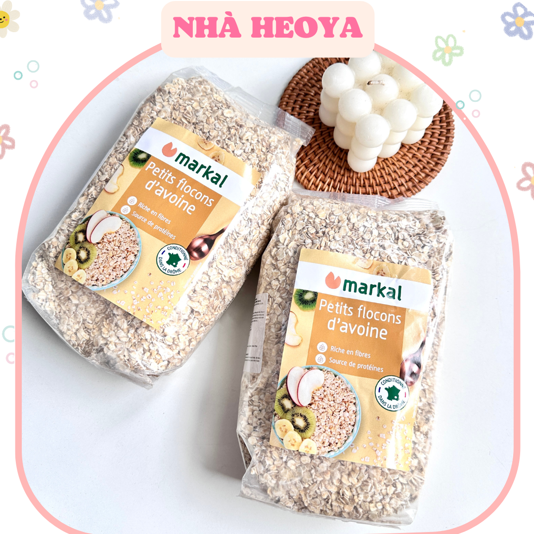 YẾN MẠCH CÁN MỎNG HỮU CƠ MARKAL PETITS FLOCONS D'AVOINE 500G CHÍNH HÃNG