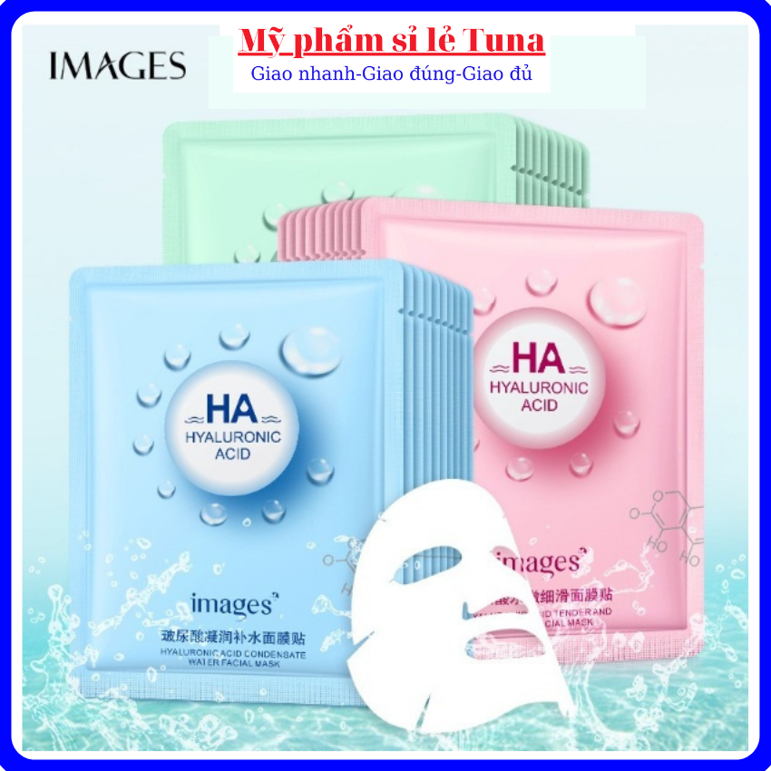 Mặt nạ dưỡng ẩm cho da khô da dầu giảm mụn 10 cái mặt nạ dưỡng ha, combo mặt nạ dưỡng ẩm, myphamtuna, bi070