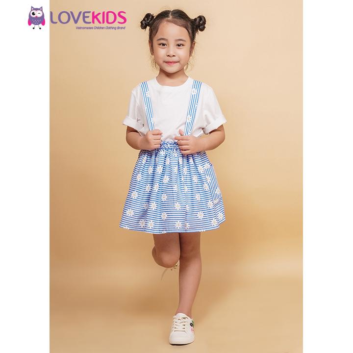 Váy yếm xòe hoa cúc bé gái Best Friend - Lovekids