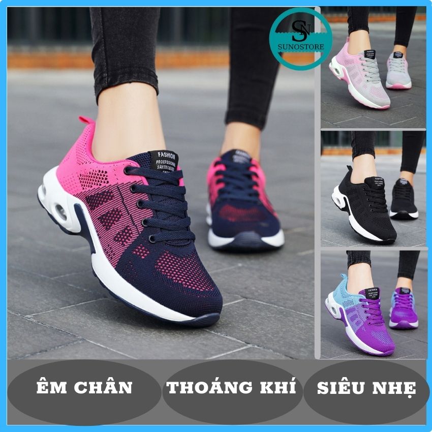 HOÀN TIỀN 15% - giày chạy bộ cho nữgiày thể thao nữ thời trang thoáng khí siêu nhẹ êm chân SUNO STORE GTTN02