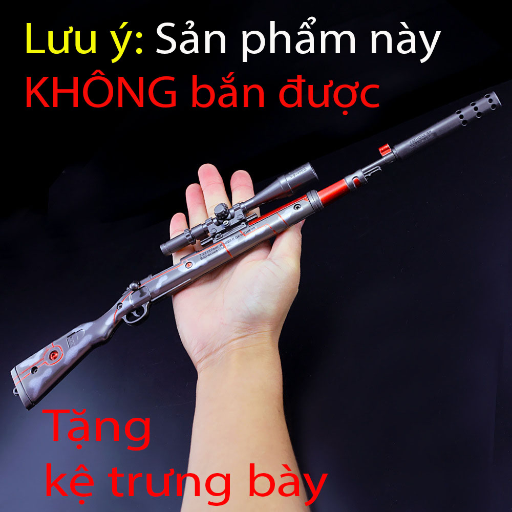 Mô Hình Khẩu Kar98 Skin Black Trong PUBG