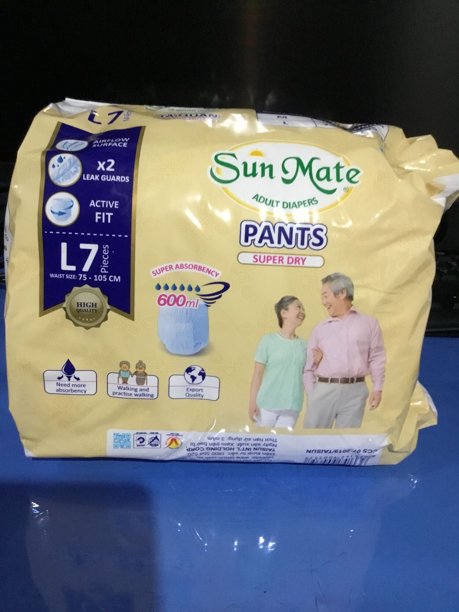 Combo 2 Gói Tã quần Sunmate L7 - Tã quần người lớn, người già Sunmate