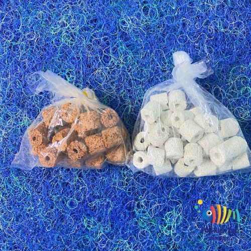 Combo mỗi loại 200g combo vật dụng lọc bể cá sứ trắng và sứ đỏ