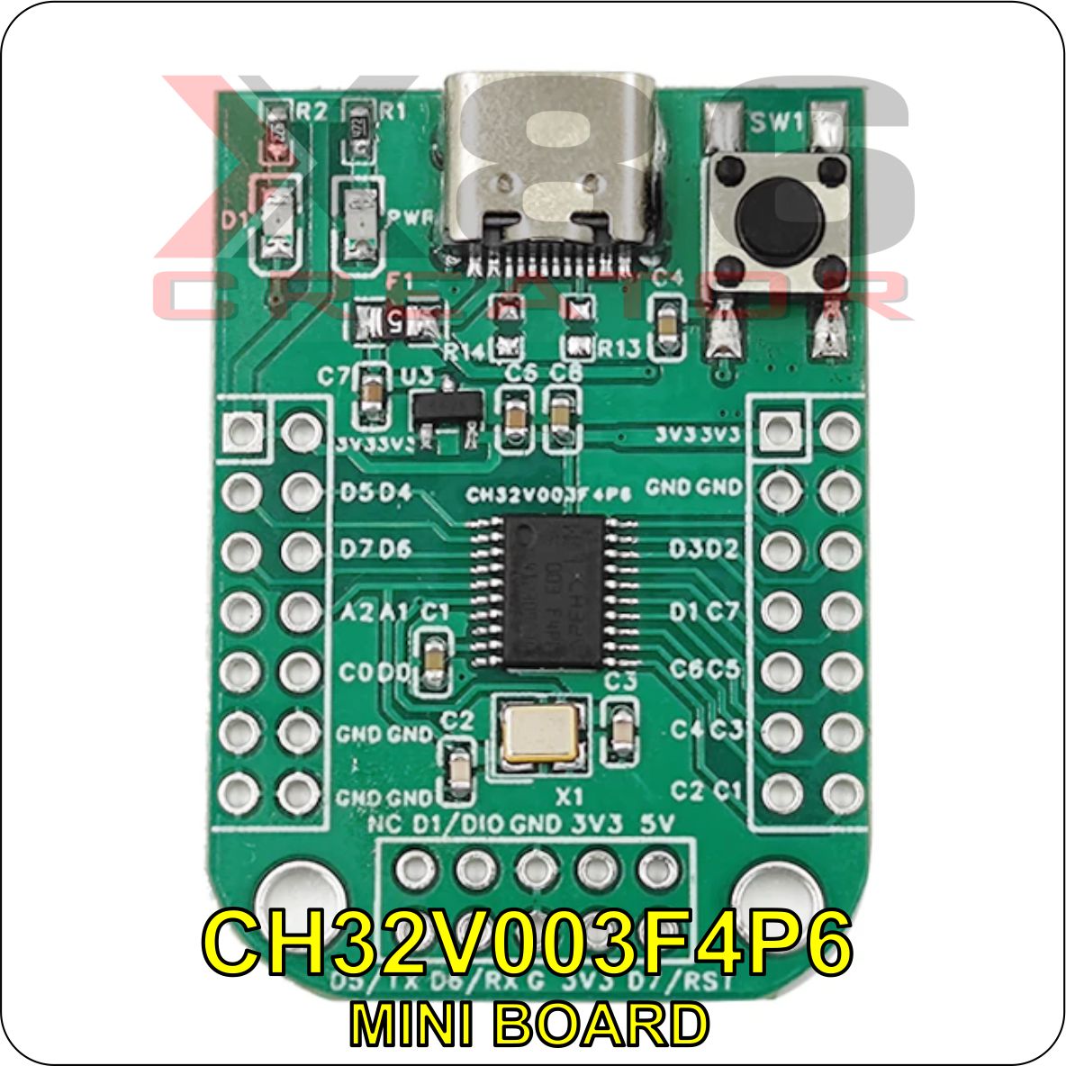Kit thử nghiệm ch32v003f4p6 mini board risc-v mcu