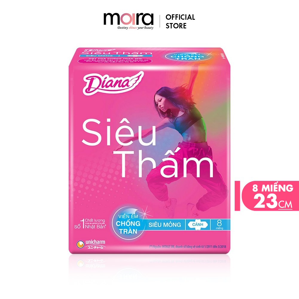 Combo 3 Băng vệ sinh Diana Siêu thấm Siêu mỏng cánh