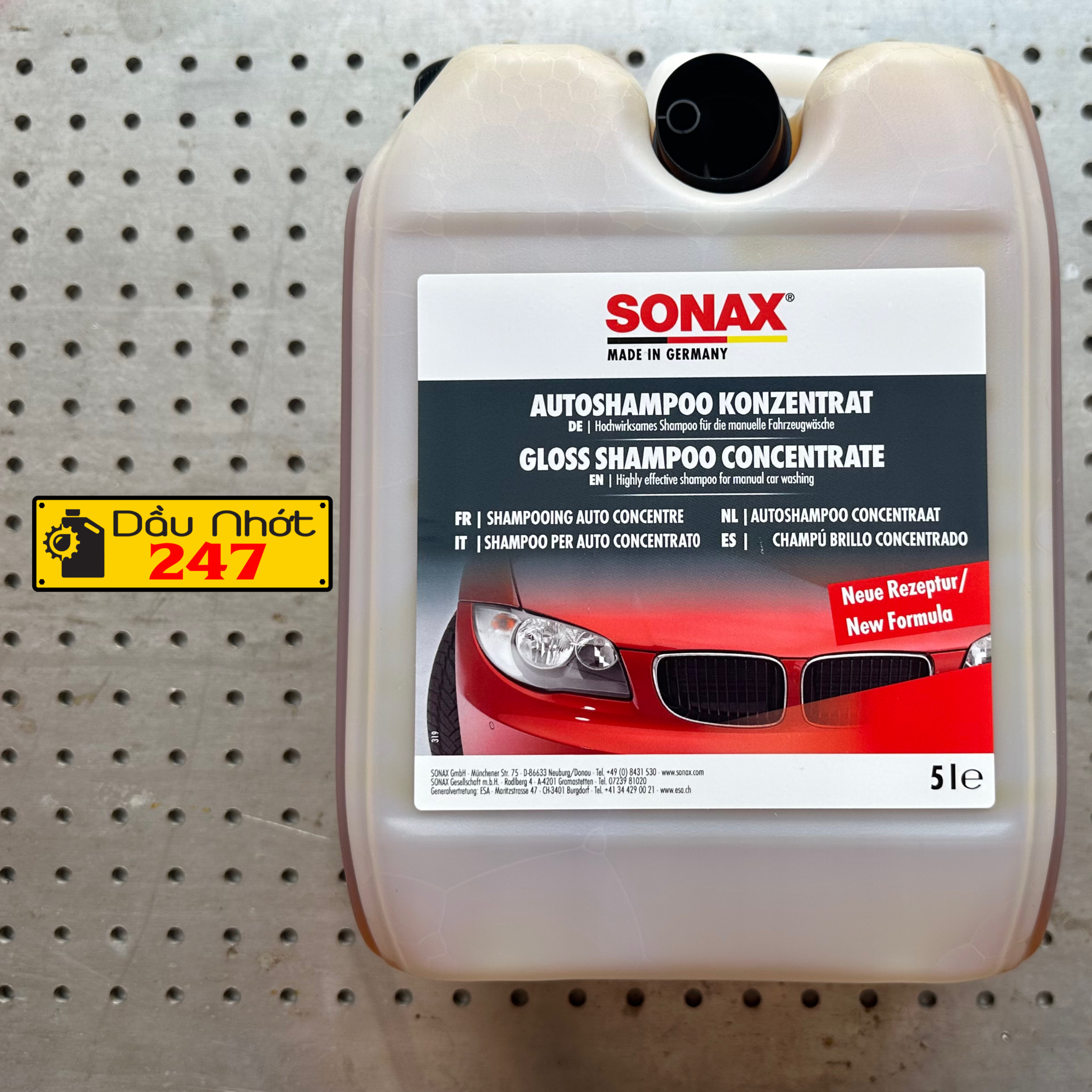 Nước rửa xe Sonax - Can 5L