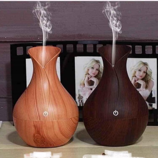 Máy Xông Tinh Dầu Phòng Ngủ Hoa Tulip 330ml- Tặng Kèm Tinh Dầu, Máy Khuếch Tán Tinh Dầu Phun Sương Tỏa Hương Đuổi Muỗi, Máy phun sương Tinh Dầu Mini Giữ Ẩm