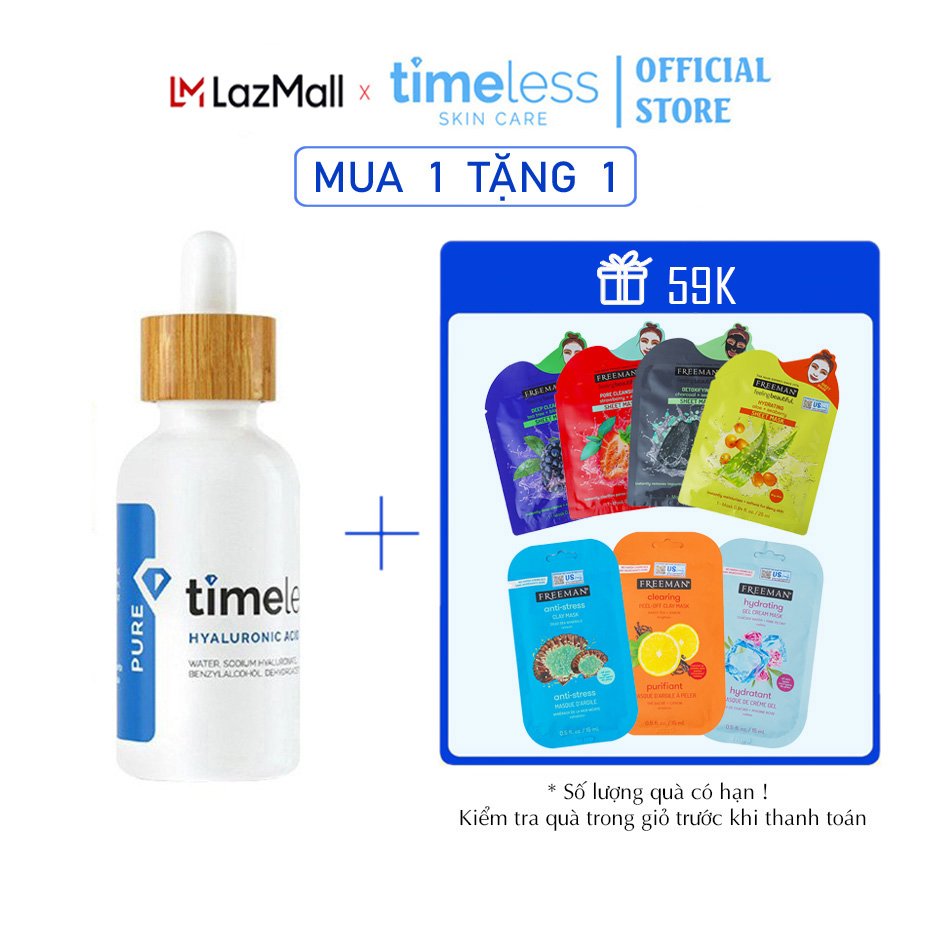 Tinh Chất Dưỡng Ẩm & Cấp Nước Timeless Hyaluronic Acid Pure Serum (30ml)