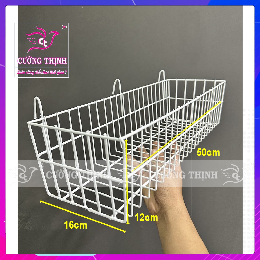 Giỏ cài lưới sắt - mm. Rổ treo khung sắt trang trí đựng mỹ phẩm, phụ kiện.giá rẻ