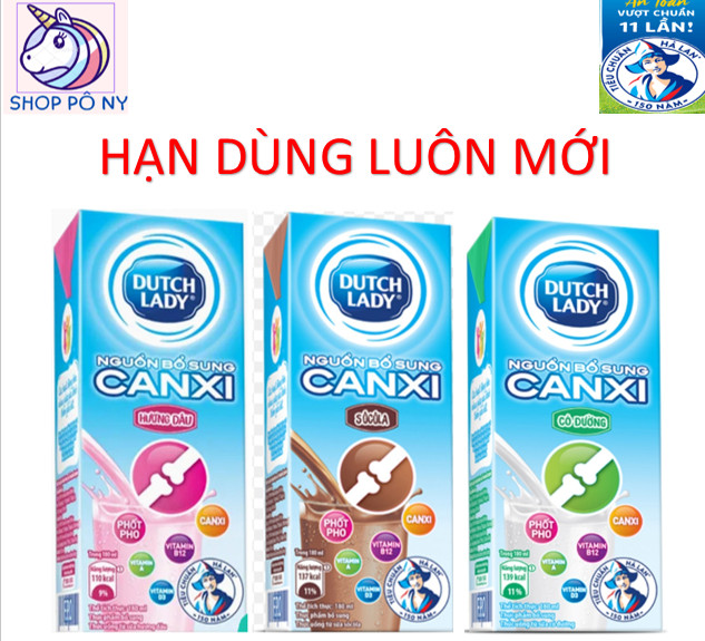 Thùng 48 hộp sữa tươi tiệt trùng dutch lady cô gái hà lan có đường bổ sung canxi