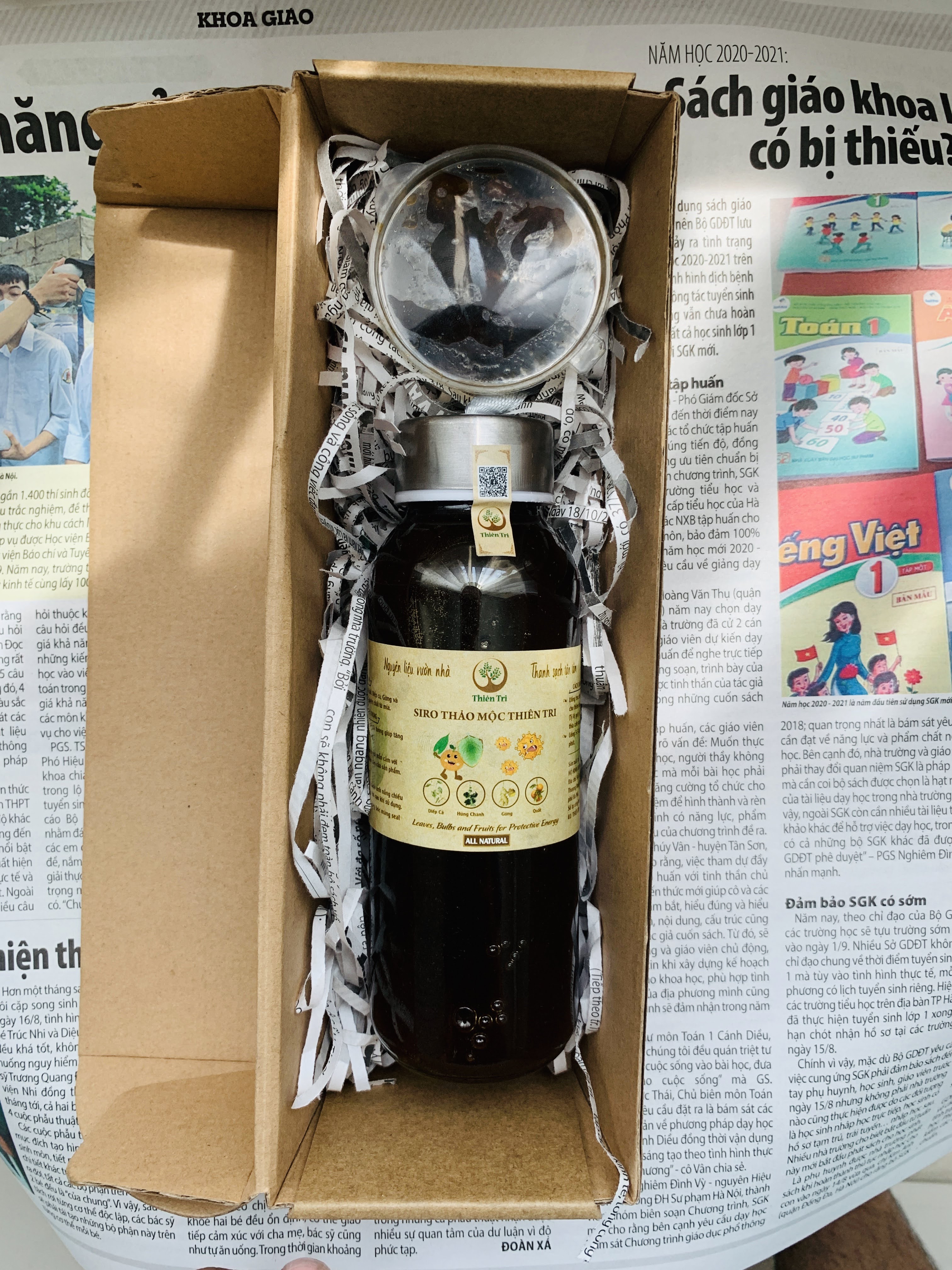 [HOT SALE] Siro ho Húng chanh Thiên Tri 300ml [ Đã đăng ký công bố và kiểm định bởi bộ y tế]