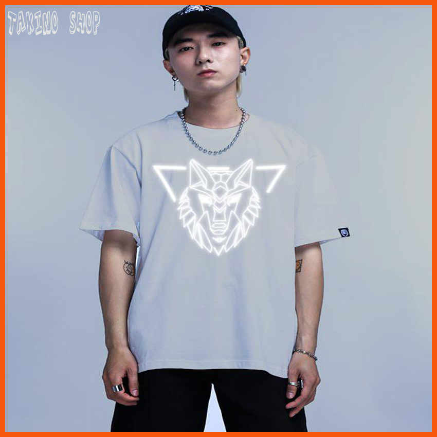Áo thun phản quang phom rộng unisex, hades trước, atpq03, takino