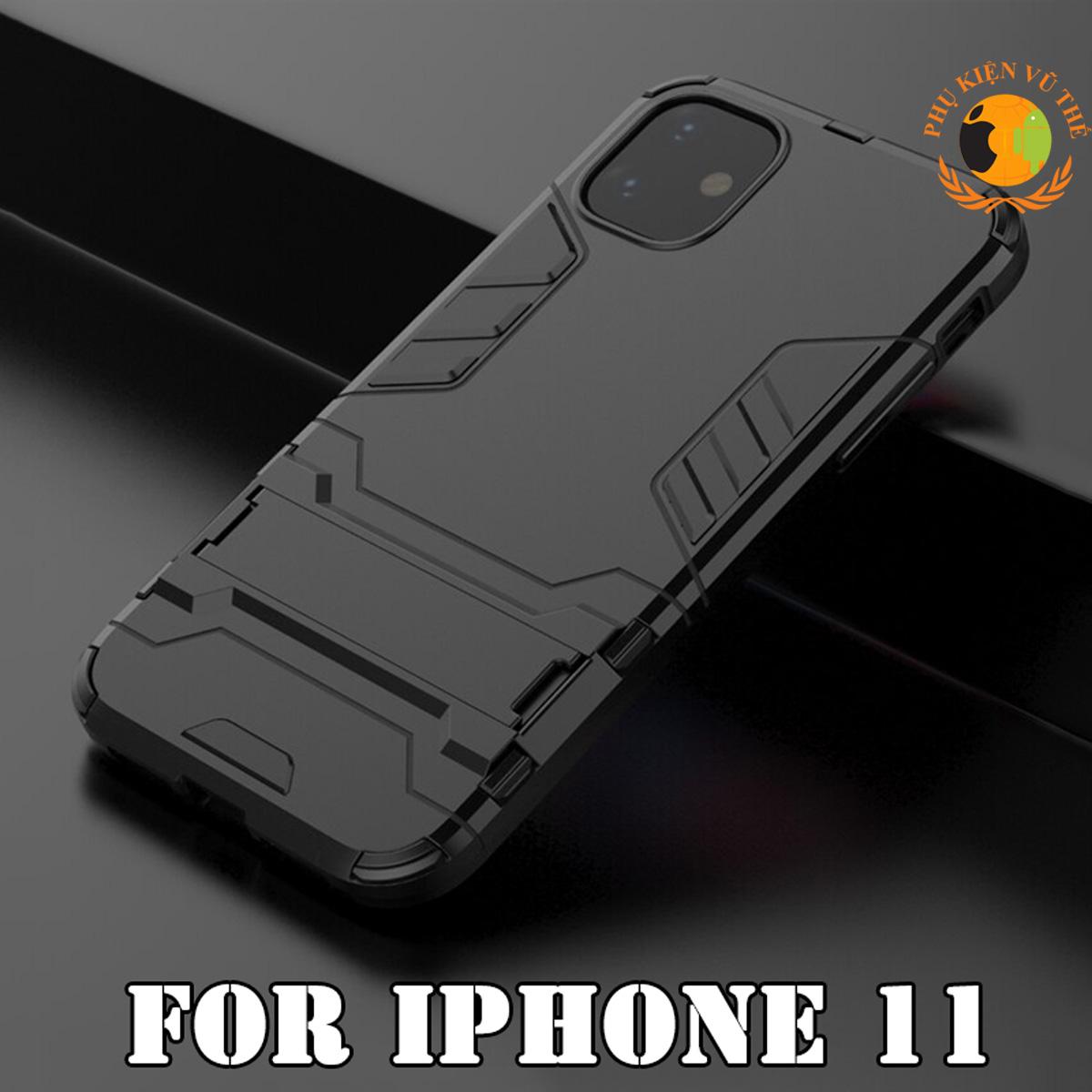 Ốp Lưng Chống Sốc Iron Man Cho Apple iPhone 11 Có Dựng Lưng