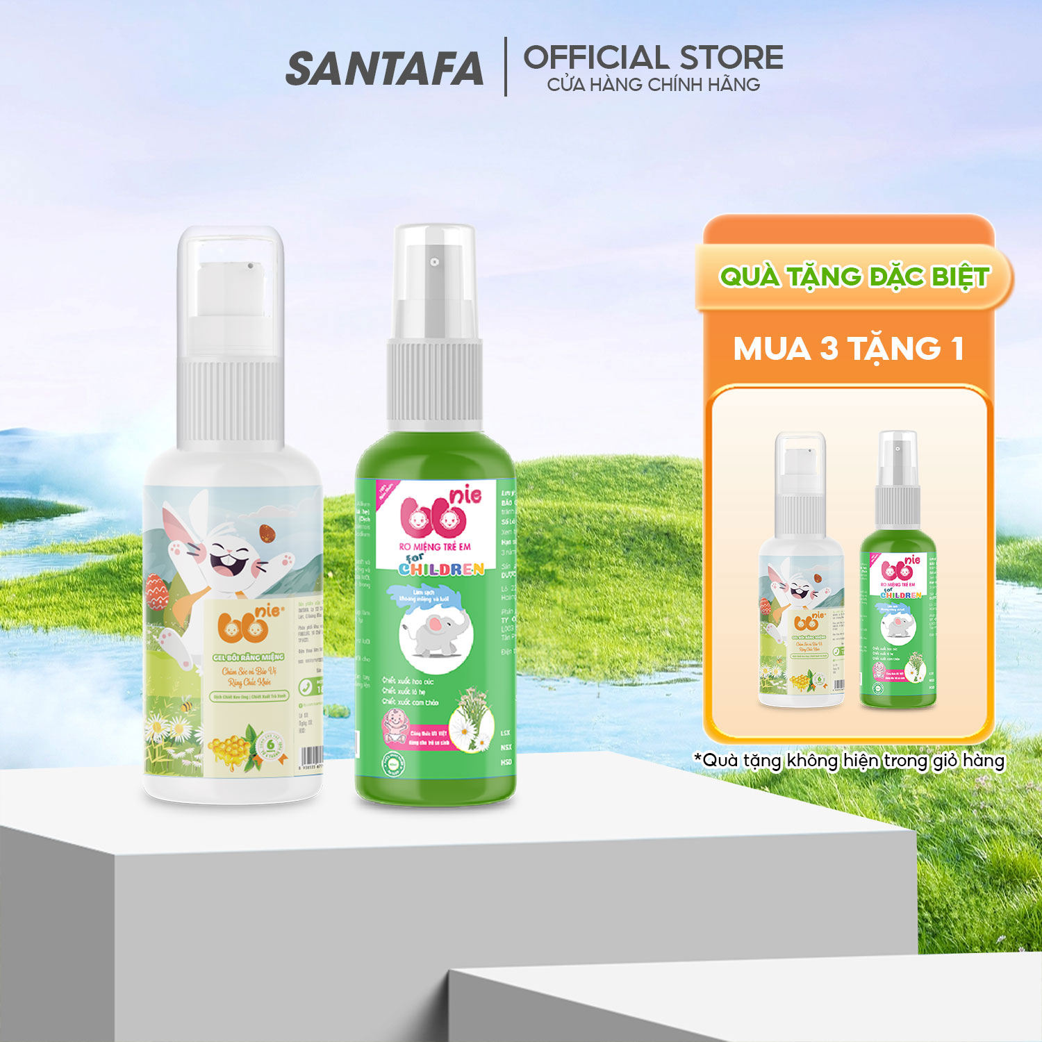 Bộ đôi chăm sóc răng miệng trẻ em gồm rơ miệng trẻ em 40ml và gel bôi răng 40g BBNIE Giúp Làm Sạch Răng vVà Miệng, Ngăn Ngừa Vi Khuẩn Sâu Răng