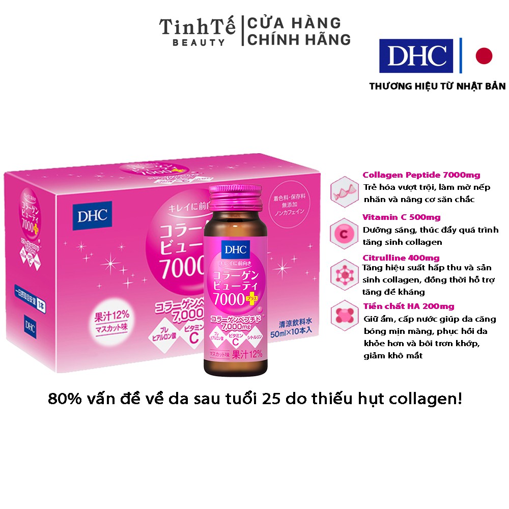 Collagen nước dhc nhật bản collagen beauty 7000 plus 500ml