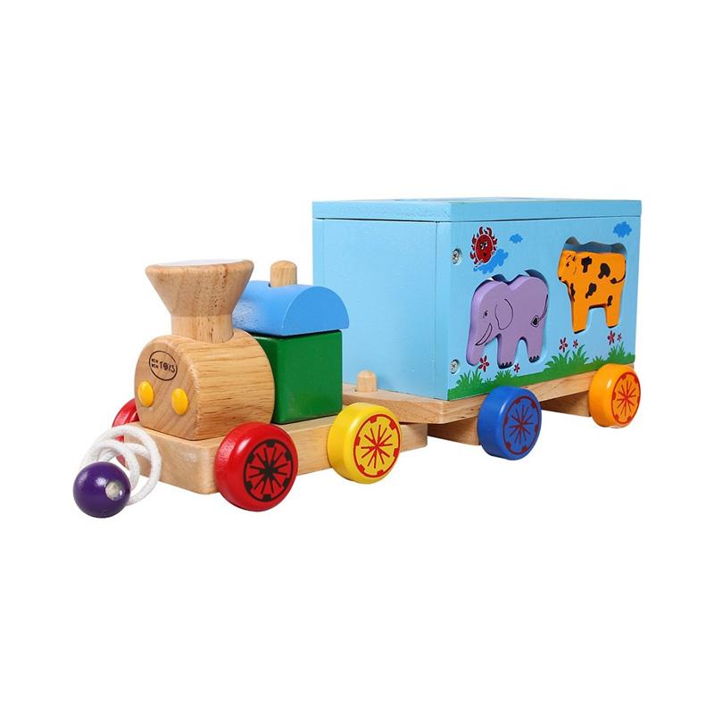 Đồ Chơi Gỗ Xe Lửa Chở Thú Winwintoys 65272