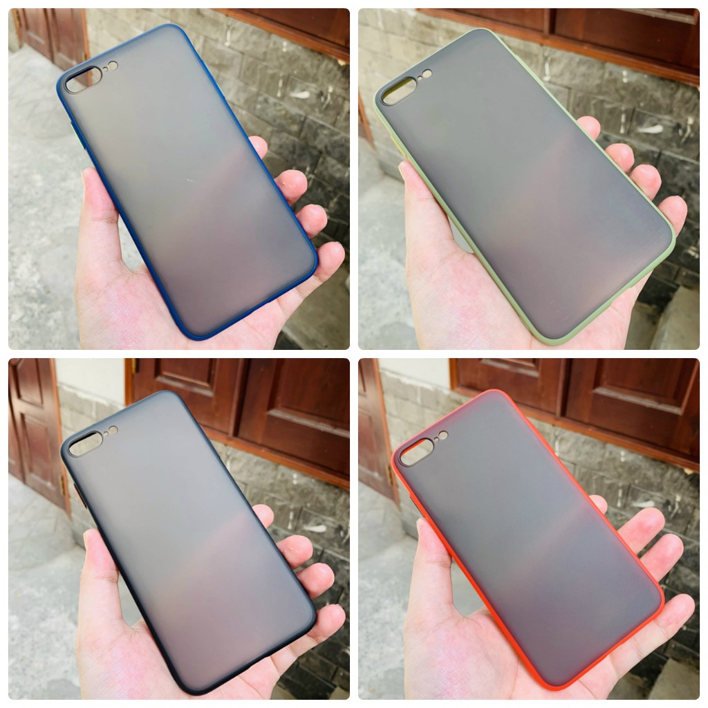 Ốp lưng Iphone 7 Plus Iphone 8 Plus mặt lưng nhám viền màucam kết hàng đúng mô tả chất lượng đảm bảo an toàn đến sức khỏe người sử dụng