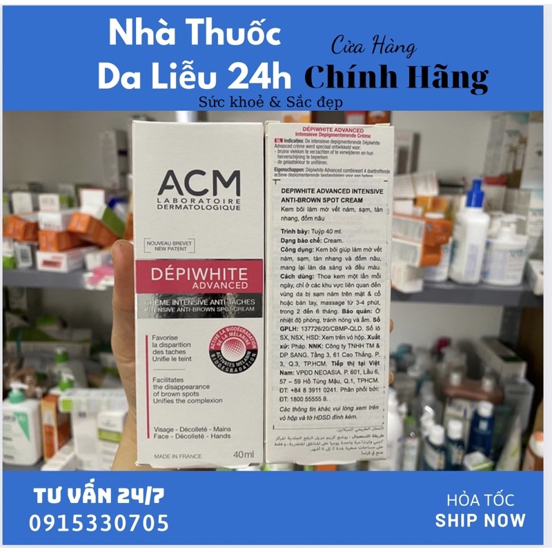 Kem bôi nám acm depiwhite advanced 40ml - chính hãng