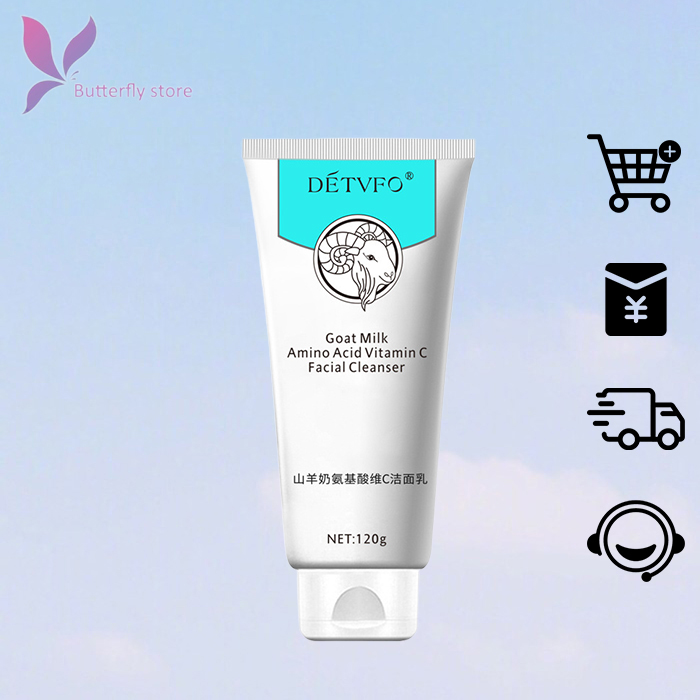 🦋giảm giá🦋Sữa rửa mặt DETVFO 120g làm sạch nhẹ nhàng, vitamin C