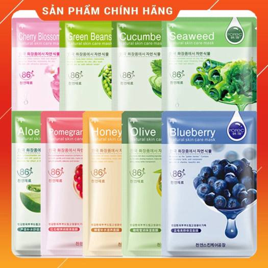 Mặt nạ trái cây rorec dưỡng trắng, cấp ẩm, giảm thâm nám