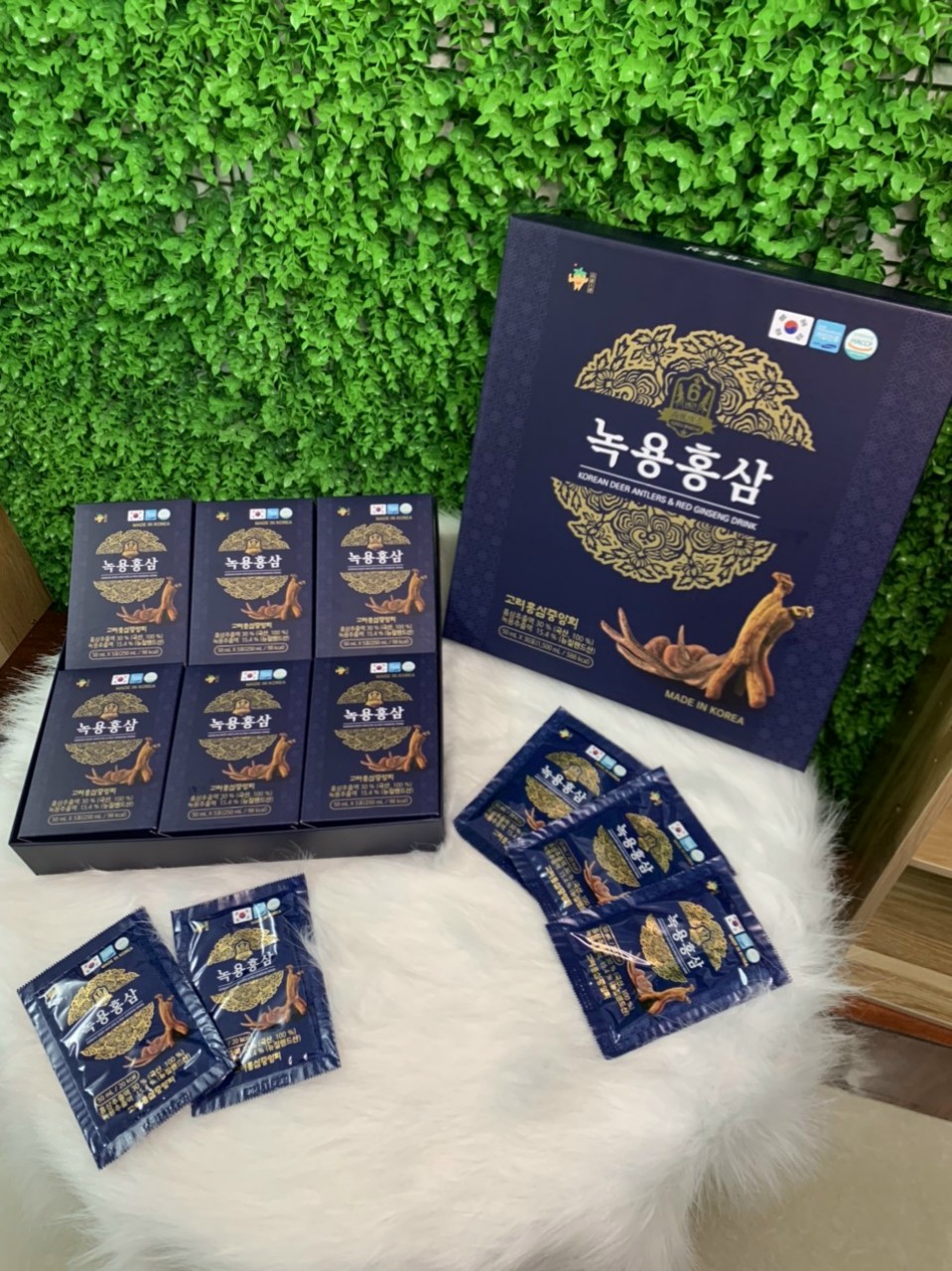 [HCM - Tặng 5 viên kẹo sâm] NƯỚC HỒNG SÂM NHUNG HƯƠU LINH CHI- 100% Nhập Khẩu Từ Hàn Quốc
