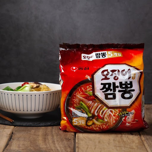 Mì Mực Champong 124G*5 Gói Hàn Quốc Hàng Nội Địa
