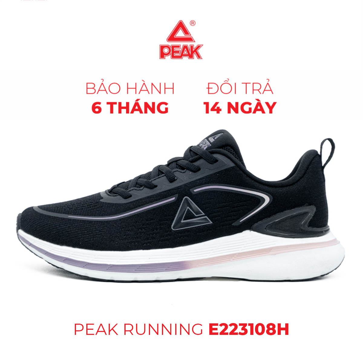 Giày chạy bộ nữ peak com4ever running e223108h