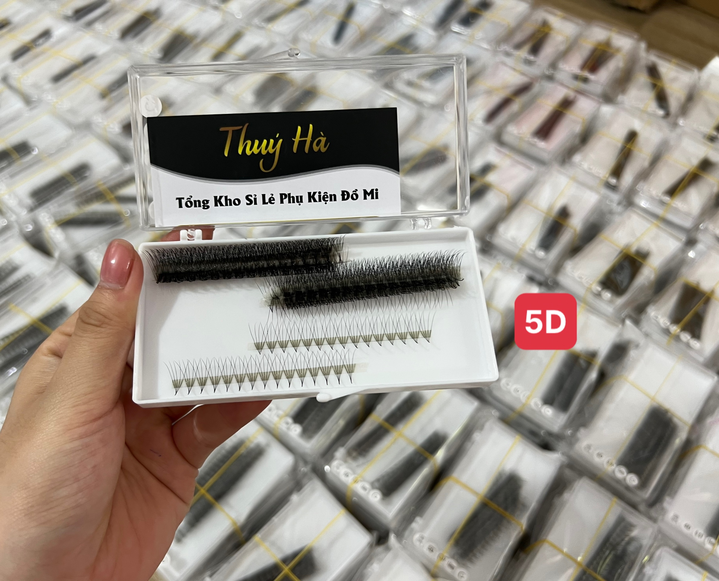 Mi fan 3D-4D-5D cắt dây,XÒE ĐỀU_chân keo nhỏ,bắt keo tốt_nối mi volume_mi fan xuất khẩu Thúy Hà