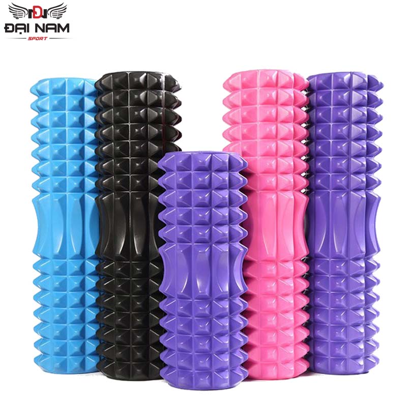 Ống Lăn Tập Yoga Massage Có Gai Nhọn EVA Thư Giãn Chất Liệu PVC Đại Nam Sport