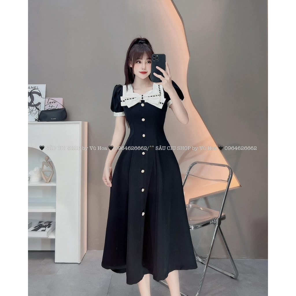 Váy nơ dài thiết kế siêu sang chảnh MC3131