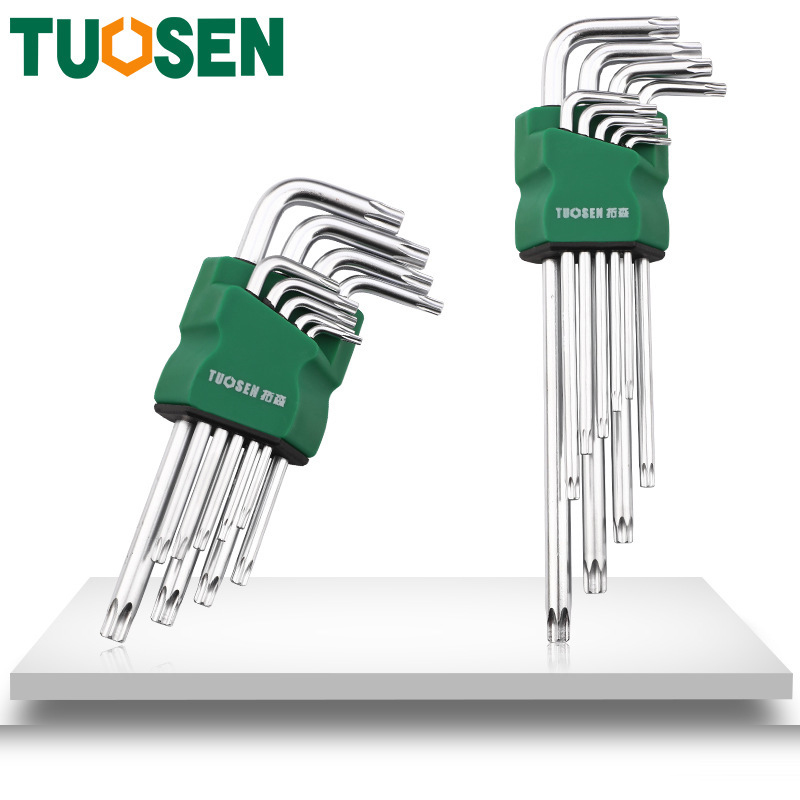 Bộ lục giác đa năng hoa thị 9 chi tiết - Lục giác đầu bông - Vặn thoải mái siêu cứng hãng Tuosen