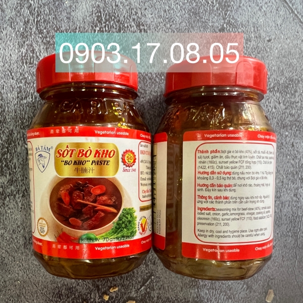 Xốt bò kho bà tám
