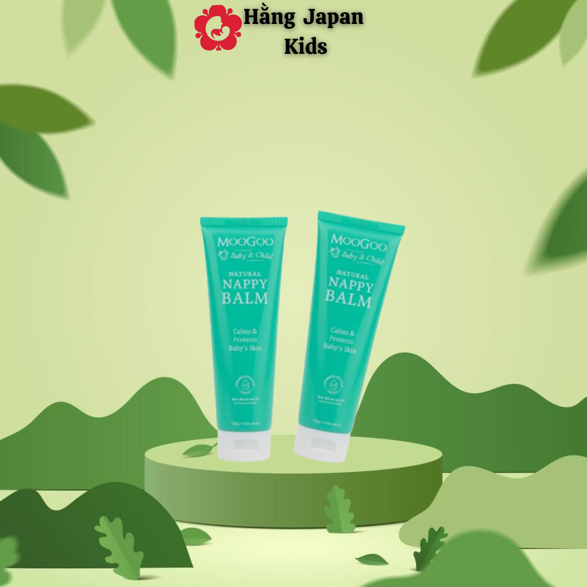 Kem chống hăm tã cho bé sơ sinh từ 0m+ moogoo tuýp 50g, 120g baby nappy balm - hàng úc chính hãng