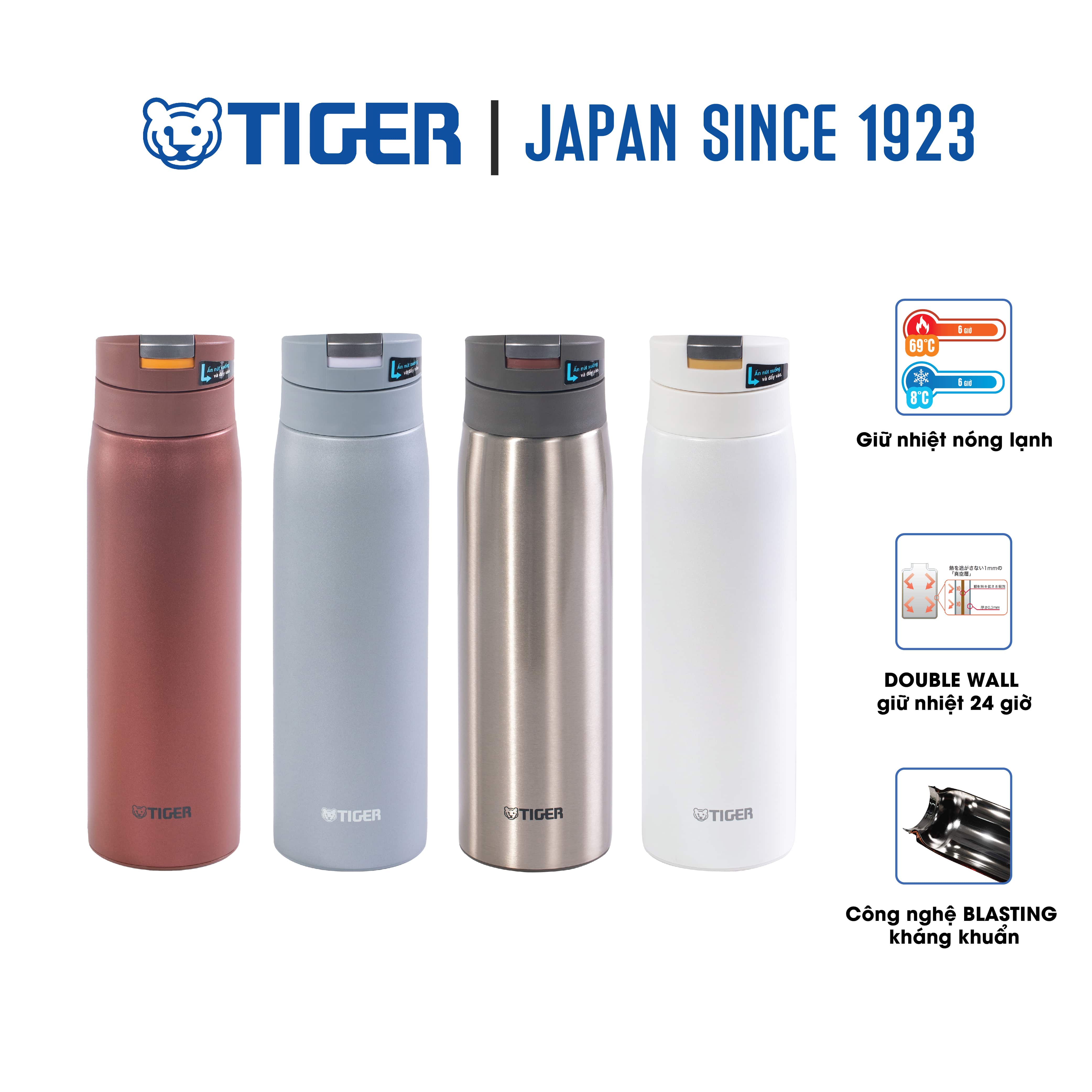Bình giữ nhiệt lưỡng tính Tiger MCX-A502