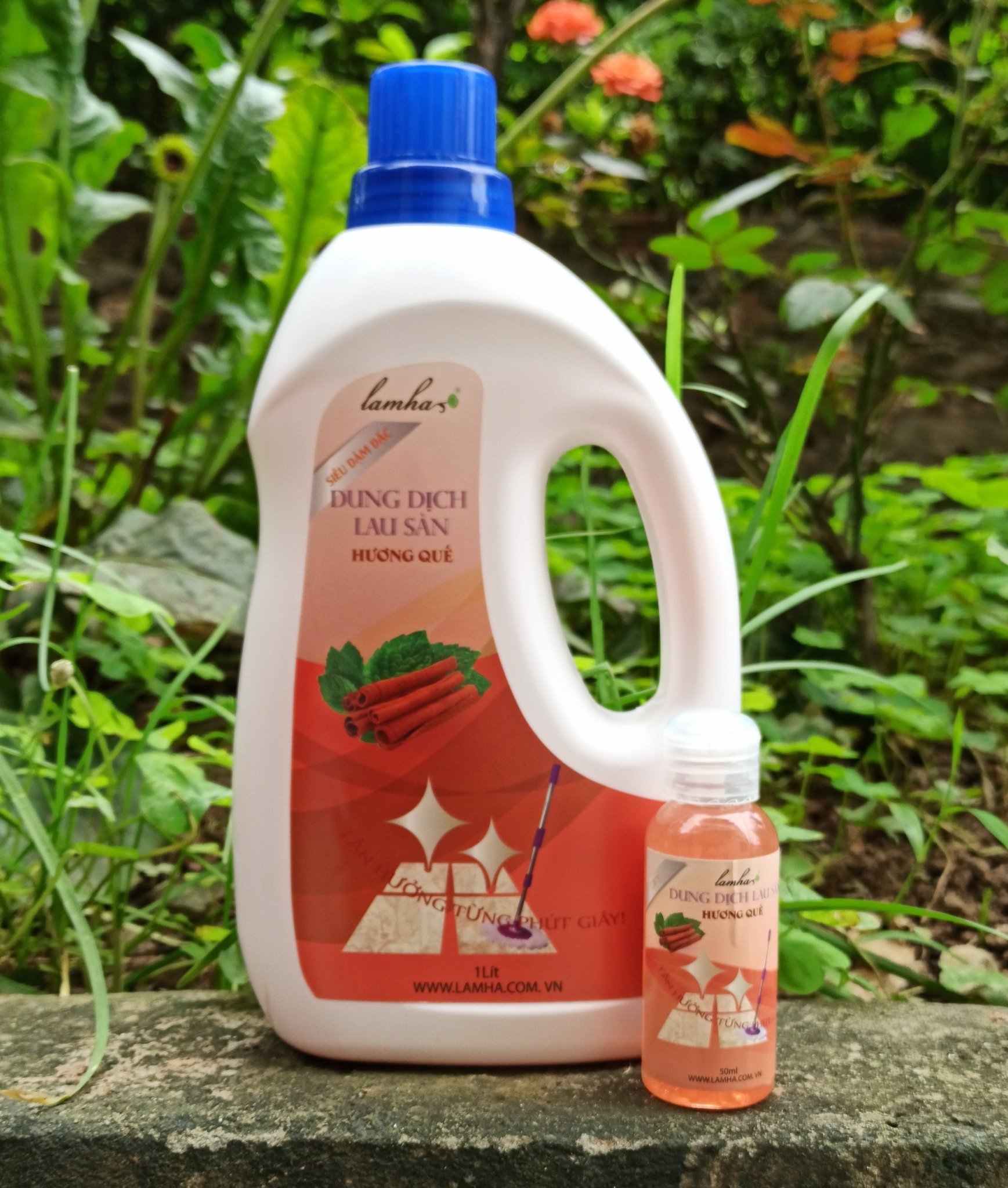 Nước lau sàn nhà hương quế Lam Hà 1 lít