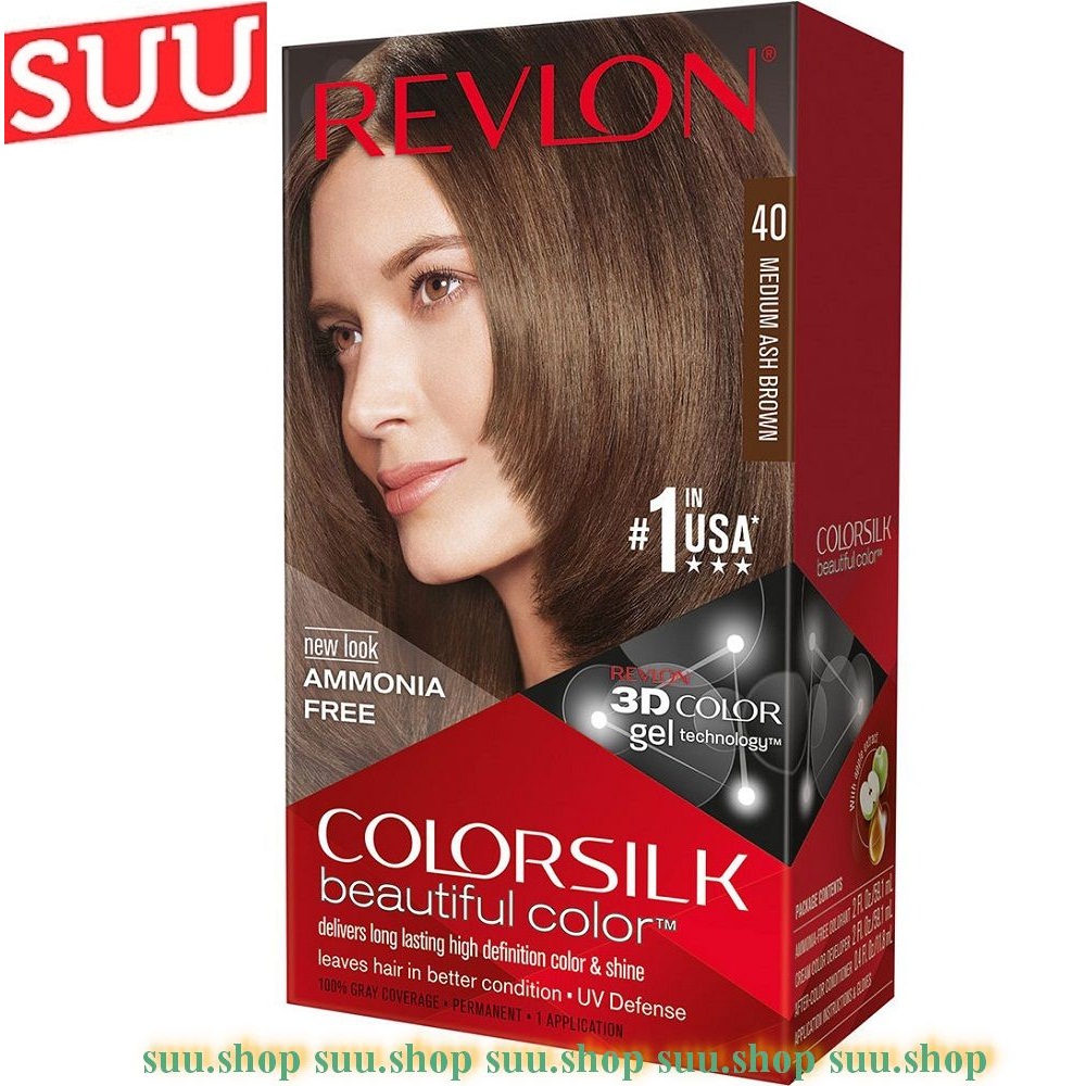 Thuốc nhuộm tóc Revlon số 40 Medium Ash Brown