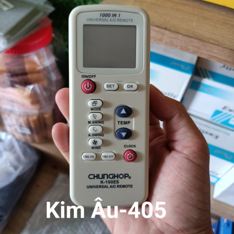 Remote điều khiển điều hòa đa năng dùng cho tất cả Dòng Điều hòa - Điều khiển Chunghop K100ES