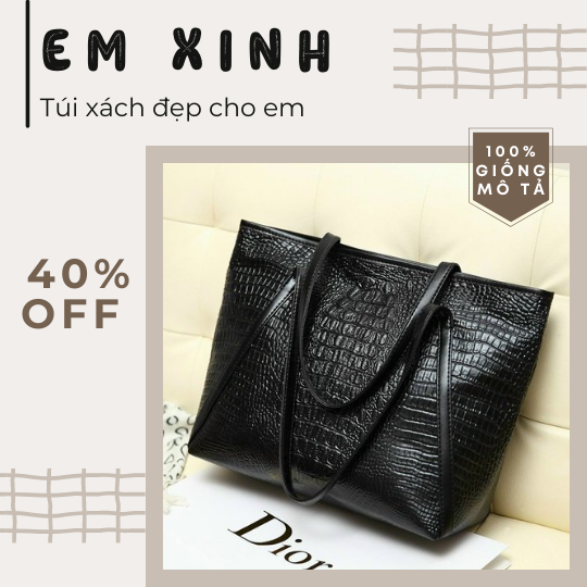 Túi xách nữ công sở bản to size 40 đựng vừa laptop khổ A4 Túi xách cô giáo Hà Duyên siêu to khổng lồ sang chảnh