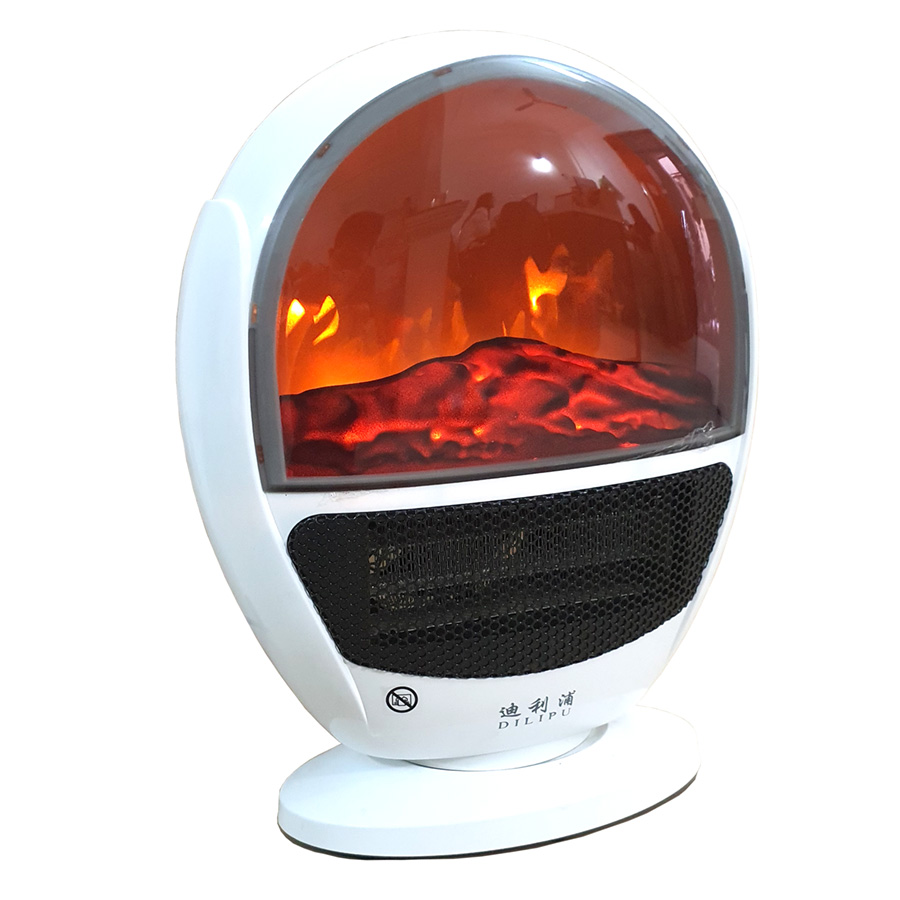 Máy sưởi ấm kèm màn hình 3d ngọn lửa dilipu gh-906làm ấm thổi gió công suất 1500w - bảo hành 1 năm