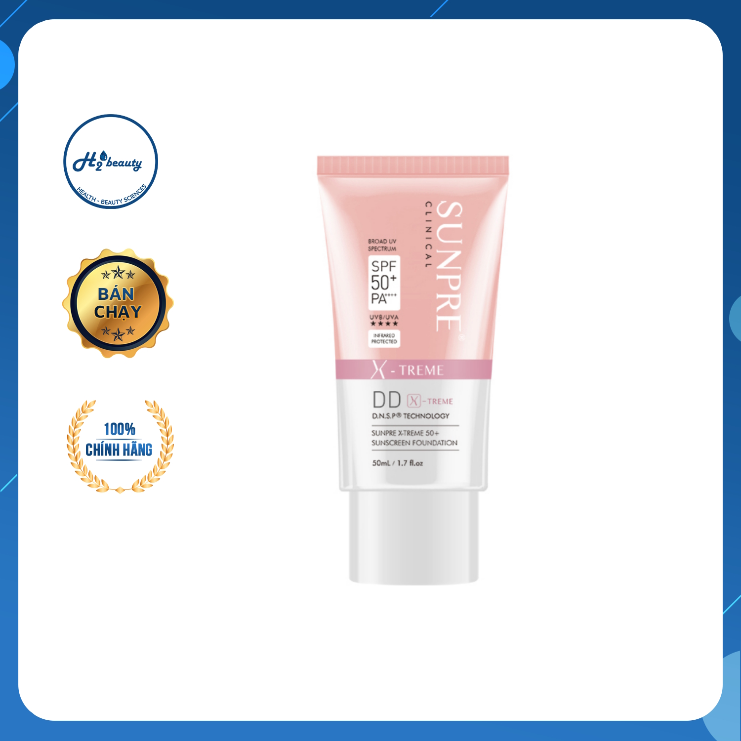 Kem chống nắng có màu mona frema sunpre dd x-treme spf 50+ 50ml