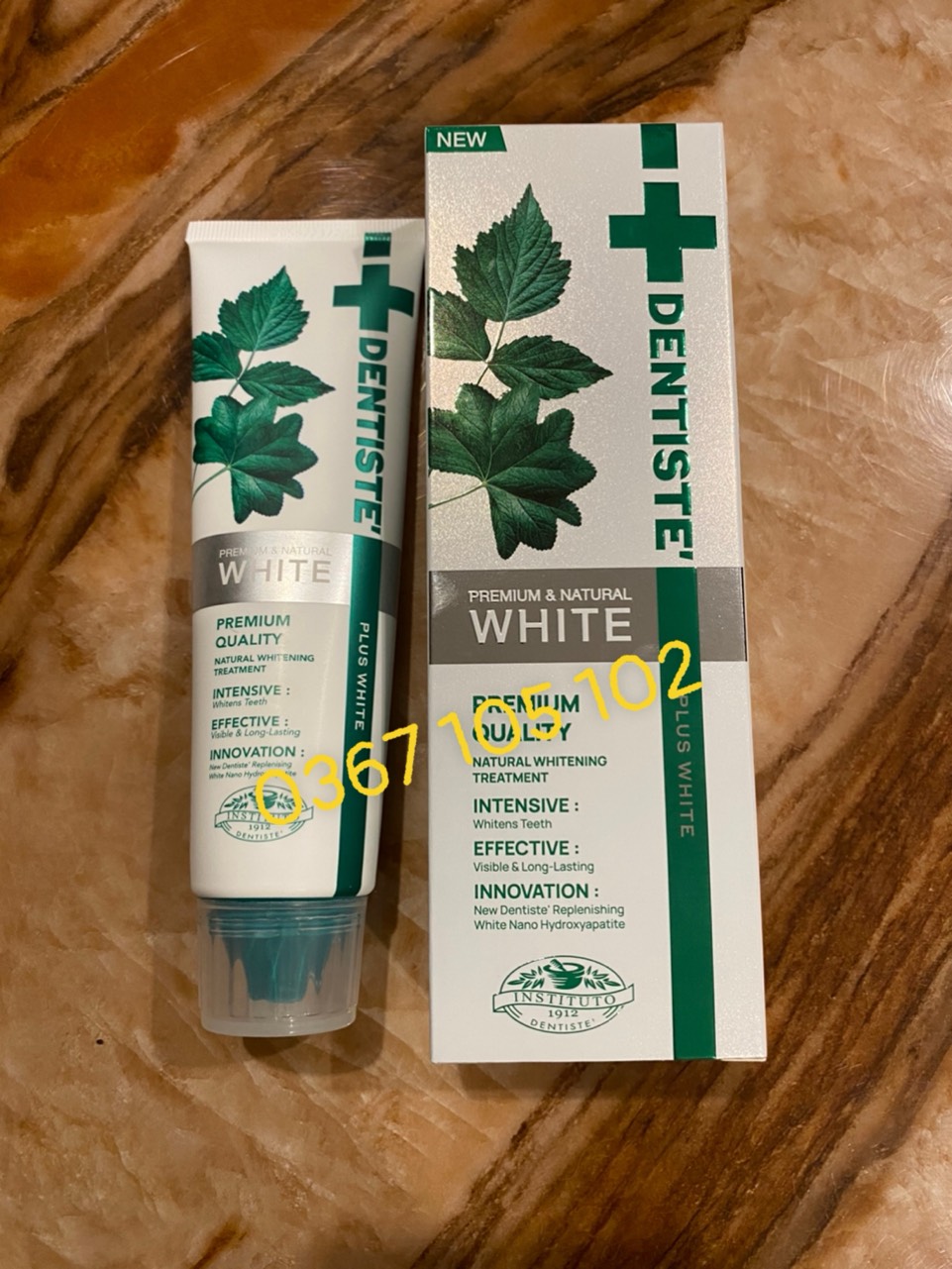 Kem đánh răng thảo dược trắng răng số 1 thái lan - dentiste white plus white - 100g - thái lan - tuýp 100g