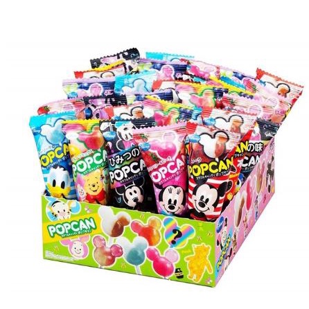 Set 10 chiếc Kẹo mút Glico Popcan Mickey Nhật Bản
