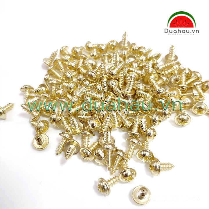 Vít dù 3x8 mm đầu + loại 1 nhập khẩu-màu vàng gold