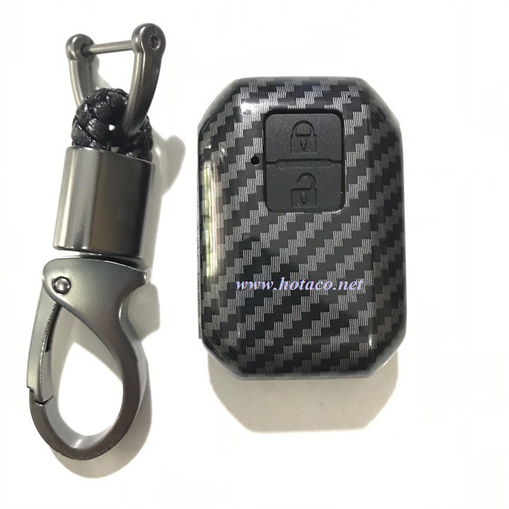 [HCM]Bao da chìa khóa ô tô ốp carbon chìa khóa móc khóa ô tô dùng riêng cho xe Suzuki XL7 Ertiga