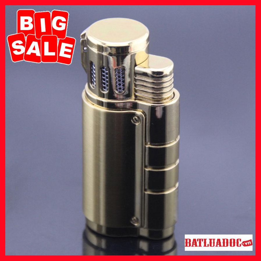 { HOT } Hộp Quẹt Bật Lửa Khò 3 Tia Cực Mạnh ZB 957 Dùng Gas Cao Cấp
