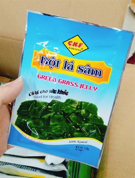 Bột lá sâm/ bột sương sâm nam giao green grass jelly - gói 7,5g