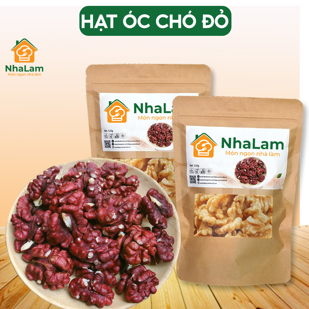 Hạt óc chó đỏ tách vỏ, nhân óc chó đỏ dinh dưỡng healthy nhập khẩu mỹ nhalam food