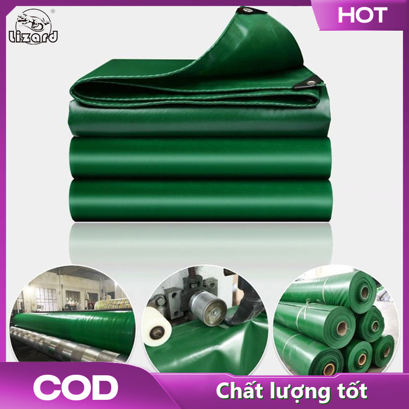 LIZARD Bạt Bạt PVC Vải Bạt Dày Chống Nắng Mưa Vải Bạt Dầu Chống Mài Mòn Bạt Che Nắng Ngoài Trời