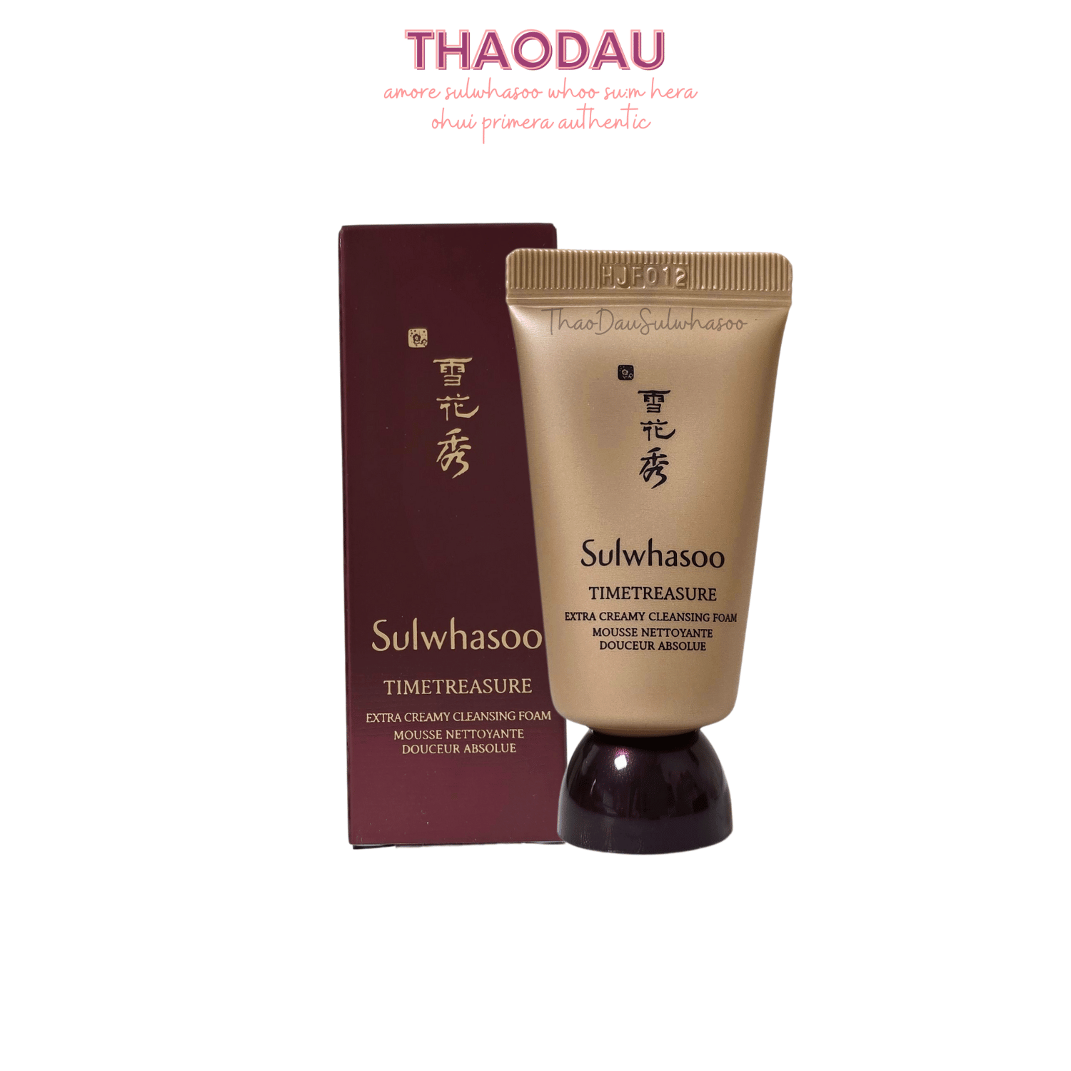 Sulwhasoo 1 tuýp 15ml Sữa Rửa Mặt Thông Đỏ Sulwhasoo Sulwhasoo Timetreasure Extra Creamy Cleansing Foam Ex Chống Lão GIảm Nhăn Ẩm Da tloskorea cũ