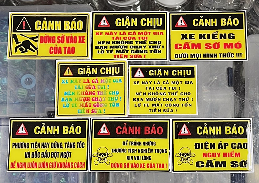 Tem Cảnh Báo Hài Hước Mẫu 2 Độc Lạ Nhất Hiện Nay (Giao mẫu ngẫu nhiên)